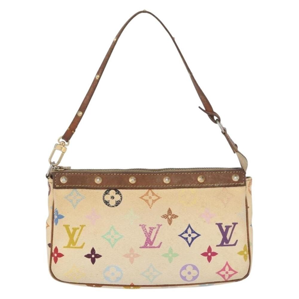 Louis Vuitton Monogram Multicolor Pochette Accessoires Pouch White